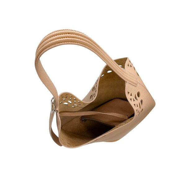 Alaia Sable Gail Medium Laser-cut Leather Shoulder Bag - Picture 7 of 16